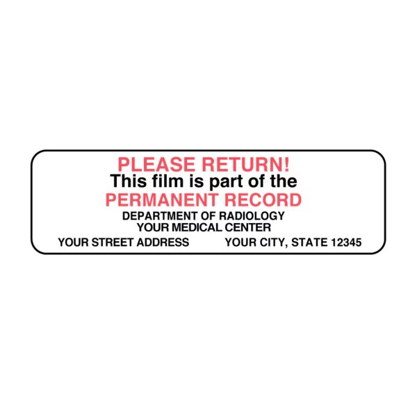 Please Return-Perm. Record w/Your Med. Cntr 7/8 x3